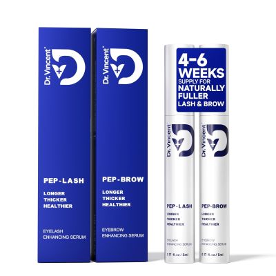 Dr Vincent Eyelash & Eyebrow Growth Serum, Advanced Peptide Formula with 2.3 Absorption for Naturally, Fuller Lash & Brow