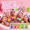 55Pcs Spa Skincare Set for Girls & Kids, Spa Sleepover Party Favors Supplies Spa Kit,Skin Care Gifts Favors Include Face Masks,Lip Balm,Hand Cream,Lip Mask,Foot Bath Bombs,Christmas Stocking Stuffers view 4