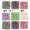 6-Pack 2-in-1 Loofah Washcloth Set with Soap Pouch Exfoliating Bath Sponge with Drawstring Dual-Sided for Deepth Cleansing & Smooth Skin (6 Colors) Soap Bar Loofah Bar Pouch So view 4