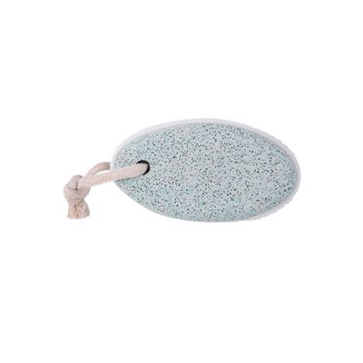 COOLHIYA Oval Pumice Stone Dead Skin Remover for Feet and Hands Lightweight Callus Removing Foot Rubbing Tool Portable Pedicure Scrubber in Nordic Green for Rough and Dry Skin Removal