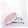 COOLHIYA Oval Pumice Stone Dead Skin Remover for Feet and Hands Lightweight Callus Removing Foot Rubbing Tool Portable Pedicure Scrubber in Nordic Green for Rough and Dry Skin Removal view 3
