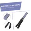 ETHZZLE Nano Glass Foot File Callus Remover Double-Sided Washable Pedicure Tool for Men and Women Creative Dead Skin Trimmer for Dry and Wet Feet Black view 3