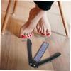 ETHZZLE Nano Glass Foot File Callus Remover Double-Sided Washable Pedicure Tool for Men and Women Creative Dead Skin Trimmer for Dry and Wet Feet Black view 4