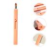 ETHZZLE Retractable Portable Lip Brush Lipstick Applicator with Soft Thick Bristles for Precise Lip Lining Easy to Carry Makeup Tool in Warm Orange Fits Wallets and Cosmetic Bags view 3