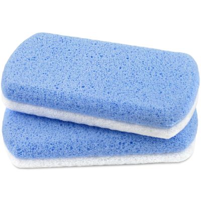 Durable Callus Remover & Dual-Sided Foot Scrubber for Exfoliation and Pedicure 2-Pack Glass Pumice Stones