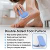 Durable Callus Remover & Dual-Sided Foot Scrubber for Exfoliation and Pedicure 2-Pack Glass Pumice Stones view 2