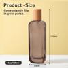 120ML/4OZ Clear Amber Glass Lotion Bottles with Pump Head Travel Refillable Cosmetic Storage Container Vial with Wood Lid for Toiletries & Essential Oil view 2