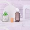120ML/4OZ Clear Amber Glass Lotion Bottles with Pump Head Travel Refillable Cosmetic Storage Container Vial with Wood Lid for Toiletries & Essential Oil view 4