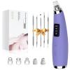 Facial Pore Blackhead Remover Vacuum - Fore Cleaner and Blackhead Extractor with 3 Adjustable Suction Levels - 5 Probes - Pore Vacuum Kit for Women&Men (Matte Purple) view 1