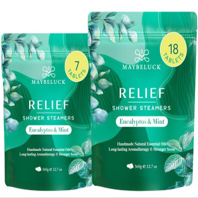 Eucalyptus Mint Shower Steamers Aromatherapy 25 Pack - Eucalyptus for Shower, Stocking Stuffers, Christmas Gifts & Birthday Gifts for Women, White Elephant Gifts for Adults