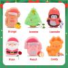NIGOWAYS Christmas Bath Bombs - 6 PCS Bubbles Bath for Kids/Woman,Santa Claus,Reindeer, Penguins Shapes Bath Salts,Bath Bomb Gifts for Christmas,Birthday,Party Favor view 2