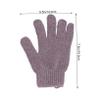 COOLHIYA Bath Exfoliating Gloves Five Fingers Body Scrub Mitt for Men Women Dual-sided Stretchy Bath Scrubber with Soap Compatible Material Easy to Clean and Wear Universal Size Hands view 2
