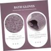 COOLHIYA Bath Exfoliating Gloves Five Fingers Body Scrub Mitt for Men Women Dual-sided Stretchy Bath Scrubber with Soap Compatible Material Easy to Clean and Wear Universal Size Hands view 4