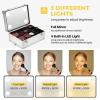 4in1 Makeup Rolling Train Case Cosmetic Organizer Box 3 Color Led Lighted Mirror view 2