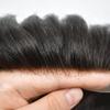 PUNRU HAIR Mens Hairpiece French Lace Front Toupee for Men Fine Mono Mens Toupee Human Hair Replacement System #720 7# VERY LIGHT BROWN WITH 20% SYNTHETIC GREY view 3