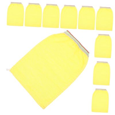 ETHZZLE 25Pcs Disposable Bathing Gloves Exfoliating Shower Towels Lightweight Soft Skin-friendly Bath Towel Gloves for Gentle Body Scrub and Massage Easy to Carry and Store