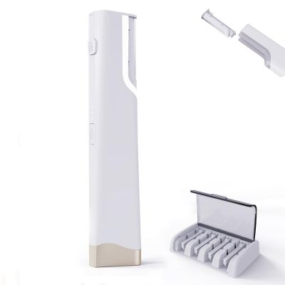 Sonic Dermaplaning Tool for Women - Rechargeable Dermaplane Razor for Women Face with 5 Refill Blades, Peach Fuzz Remover | Smooth | Radiant Skin