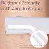 Sonic Dermaplaning Tool for Women - Rechargeable Dermaplane Razor for Women Face with 5 Refill Blades, Peach Fuzz Remover | Smooth | Radiant Skin view 4