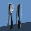 Barber Razor Professional Straight for Men: Stainless Steel Razor Close Shaving Safety Straight Edge Razor for Barbershop Salons Home Hairdressing Use (Black) view 2