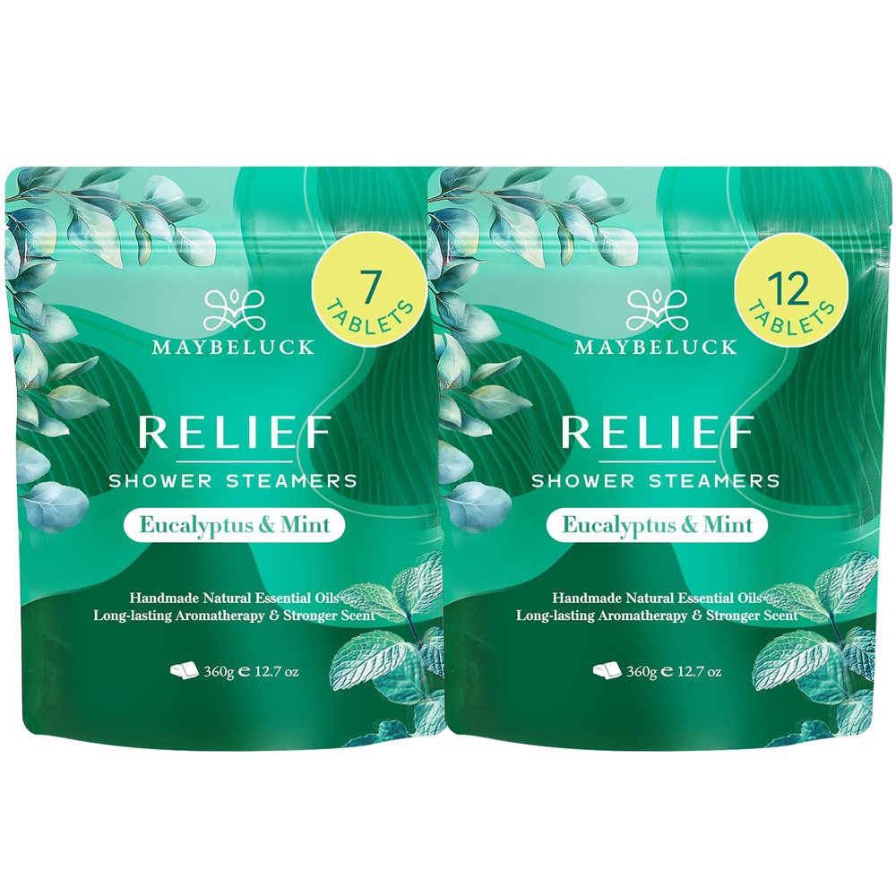 Eucalyptus Mint Shower Steamers 19 Pack - Eucalyptus for Shower, White Elephant Gifts, Stocking Stuffers for Adults, Christmas Gifts & Aromatherapy Birthday Gifts for Women Men Mom