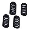 ETHZZLE 4pcs Black Moisturizing Gel Socks for Foot and Spa Care Non-Slip Grip Design Hydrating Treatment for Dry Feet for Long Standing and High Heel Wearers view 1