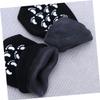 ETHZZLE 4pcs Black Moisturizing Gel Socks for Foot and Spa Care Non-Slip Grip Design Hydrating Treatment for Dry Feet for Long Standing and High Heel Wearers view 2