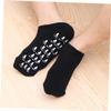 ETHZZLE 4pcs Black Moisturizing Gel Socks for Foot and Spa Care Non-Slip Grip Design Hydrating Treatment for Dry Feet for Long Standing and High Heel Wearers view 3
