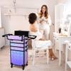 BYOOTIQUE Makeup Train Case Kit with Cube Case Cosmetic Organizer Mermaid Purple view 4