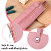 Gsbnjuy Hot Iron Holder Hot Tools Organizer Heat Resistant Mat Case Portable Hair Styling Tools Cover Pouch Hair Straightener Travel Bag with Zip for Curling Flat Iron Home Travel Pink view 4