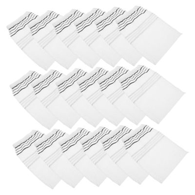 ETHZZLE 20 pcs Disposable Double-sided Shower Exfoliating Gloves for Body Scrubbing Deep Cleansing Bath Gloves for Neck Shoulders and Feet Comfortable Texture Suitable for Men and Women