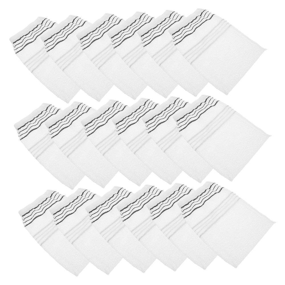 ETHZZLE 20 pcs Disposable Double-sided Shower Exfoliating Gloves for Body Scrubbing Deep Cleansing Bath Gloves for Neck Shoulders and Feet Comfortable Texture Suitable for Men and Women