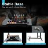 Bacocoo Tattoo Workbench, Sturdy Iron & High-Density Board Tattoo Station with Adjustable Height (22.64-35.43inch) & Universal Wheels,Dual Workbench for Tattoo Studio,Home,Beauty Salon,Black. view 4