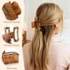 10 Pack Square Claw Clips, Big and Small Rectangle Hair Claw Clips, Non-slip Matte Large Hair Clips for Women, Strong Hold Claw Clips for Thick Thin Hair Accessories (Leopard Print Color) view 3