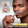 BEZOX Nose Hair Trimmer for Men & Women  Stainless Steel Nasal Hair Cutter & Round-Tip Safe Manual Body Trimmers for Men, Portable Facial Hair Remover - Silver view 2