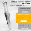 BEZOX Nose Hair Trimmer for Men & Women  Stainless Steel Nasal Hair Cutter & Round-Tip Safe Manual Body Trimmers for Men, Portable Facial Hair Remover - Silver view 4