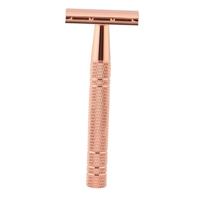 COOLHIYA Old Style Manual Razor for Men Double-edged Safety Shaver with Anti-slip Handle Professional Salon-style Shaving Tool for Beard Mustache Face Body Hair Removal