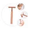 COOLHIYA Old Style Manual Razor for Men Double-edged Safety Shaver with Anti-slip Handle Professional Salon-style Shaving Tool for Beard Mustache Face Body Hair Removal view 3