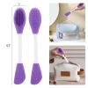 20 Pcs Silicone Face Mask Applicator, 2 in 1 Double-Sided Facial Scrubber Brush Tool, Double-Head Manual Cleansing Brush for Deep Gentle Exfoliating (Pack of 2) view 2