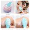 20 Pcs Silicone Face Mask Applicator, 2 in 1 Double-Sided Facial Scrubber Brush Tool, Double-Head Manual Cleansing Brush for Deep Gentle Exfoliating (Pack of 2) view 4