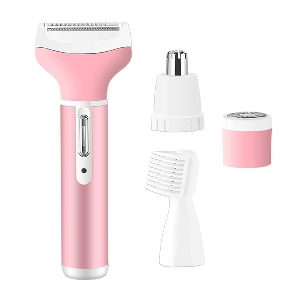 HCUCTOS Epilator for Women,4 in 1 Hair Removal for,Eyebrow Nose Trimmer,Body Waterproof Bikini Facial for,Cordless,Wet & Dry, USB Rechargeable