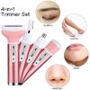 HCUCTOS Epilator for Women,4 in 1 Hair Removal for,Eyebrow Nose Trimmer,Body Waterproof Bikini Facial for,Cordless,Wet & Dry, USB Rechargeable view 4