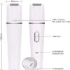 HCUCTOS Epilator for Women, 5-in-1 Hair Remover for, Rechargeable Electric with Callus Pumice Stone Rollers and Facial Cleansing Brush Massager view 2