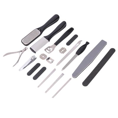 COOLHIYA Pedicure Set Sturdy Nail File and Cutter Kit for Home Salon Travel Use Foot File Kit for Calluses Dead Skin Removal and Nail Trimming