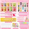 110PCS Spa Party Supplies for Girls, Spa Party Favors Include Lip Balm, Lip Mask,Foot Bath Bombs, Face Masks Skincare For Girls, Spa Birthday Sleepover Party Stocking Stuffers for Teens & Women view 4