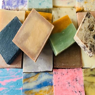 10 Natural Soap Bars Bulk Sampler Set Assorted Scents Handmade Bath & Body Cleansing Bars