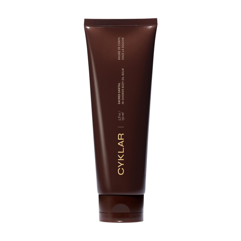 CYKLAR In-Shower Oil Balm. Sacred Santal Scented Hydrating Body Moisturizer, with Ceramide NP and Multi-Lipid Complex. Nourishing Skincare for Soft, Smooth, Supple Skin. 5 Fl Oz