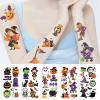 10 Halloween cartoon tattoo stickers, cute mini images of witches, pumpkins, cats, spiders, ghosts, suitable for filling gifts for boys and girls' birthday parties view 2
