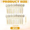 2Pcs Rhinestone Side Hair Combs Hair Combs for Women Accessories Gold Pearl Decorative Hair Comb Bridal Jewelry Clips Comb for Women Bridal Wedding Hairs Accessories view 2