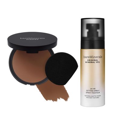 bareMinerals Barepro 24HR Skin-Perfecting Matte Powder Foundation + Original Mineral Veil Natural Matte Setting Spray Bundle