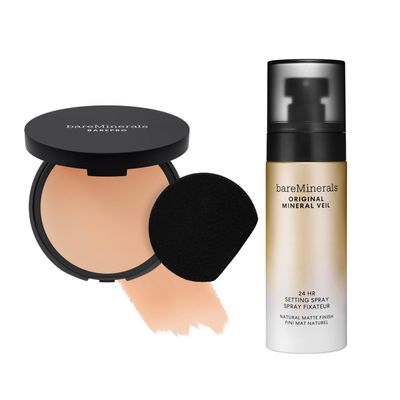 bareMinerals Barepro 24HR Skin-Perfecting Matte Powder Foundation + Original Mineral Veil Natural Matte Setting Spray Bundle